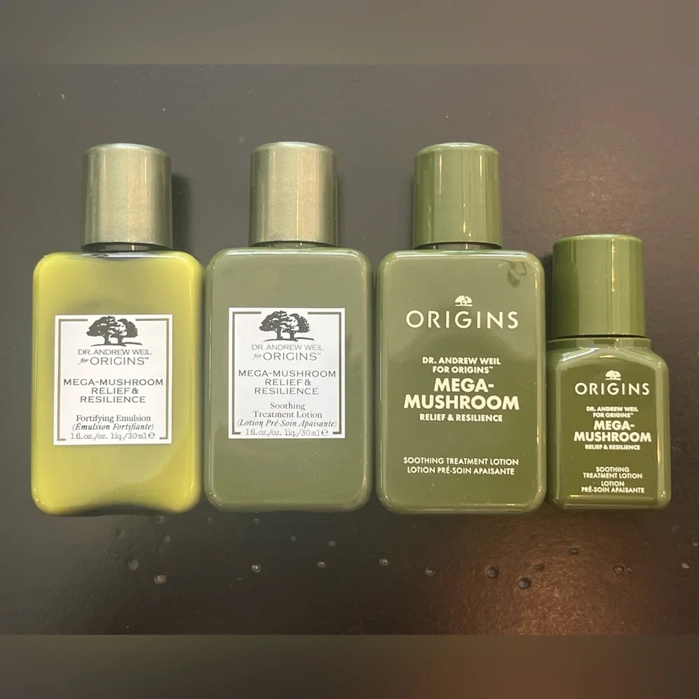 New Origins Mega-Mushroom Resilience Soothing Treatment Lotion, Set of 4